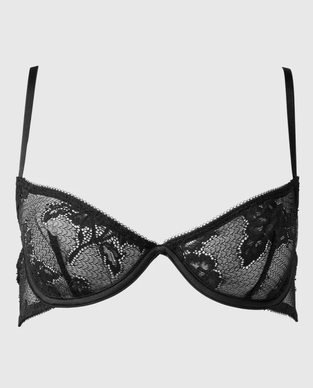 Unlined Lace Bra with Allover Lace sold by La SENZA