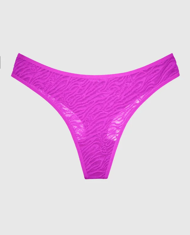 Mesh Thong Panty sold by La SENZA