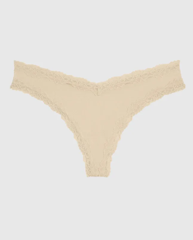 Lace Thong Panty sold by La SENZA