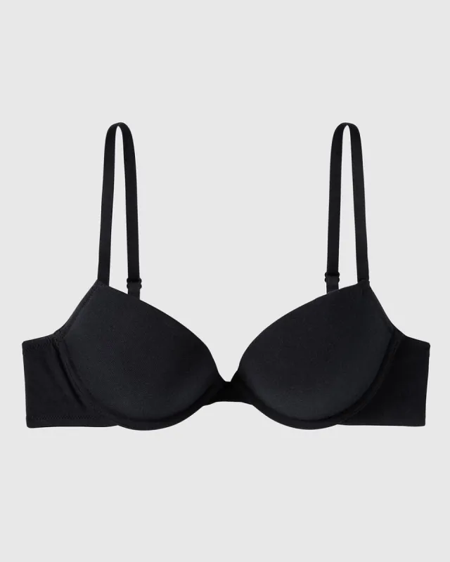 Cotton Push Up Bra in Black sold by La SENZA