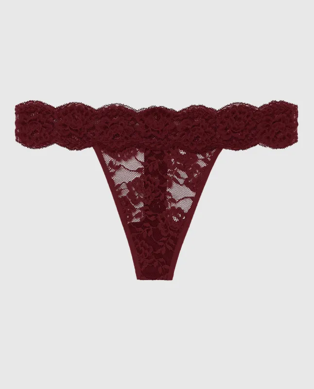 Lace Thong Panty sold by La SENZA