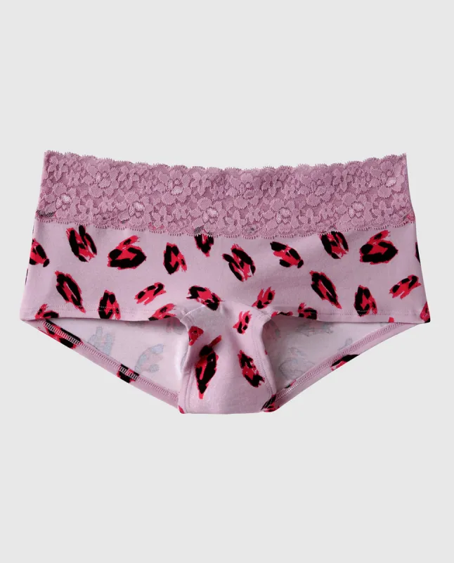 Boyshort Panty with Lace Trim sold by La SENZA