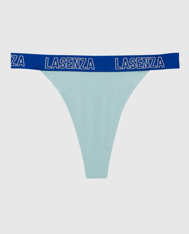 Thong Panty with Logo Band sold by La SENZA