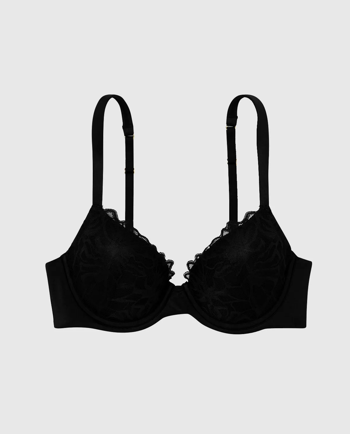 Lightly Lined Full Coverage Bra with Lace Overlay sold by La SENZA