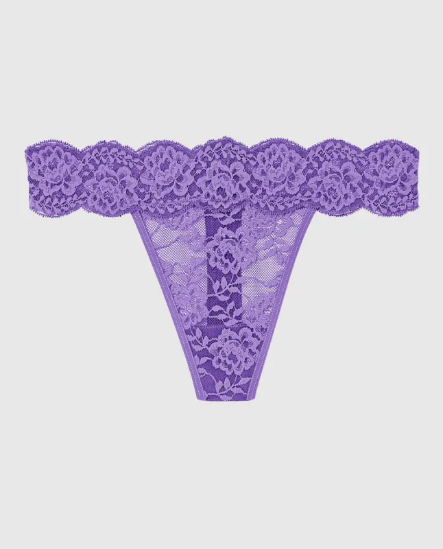 Lace Thong Panty sold by La SENZA