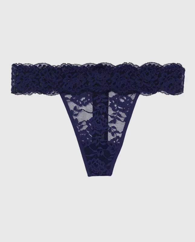 Lace Thong Panty sold by La SENZA