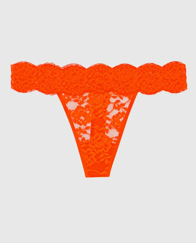 Lace Thong Panty sold by La SENZA