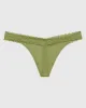 V-Waist Thong Panty with Lace Trim sold by La SENZA