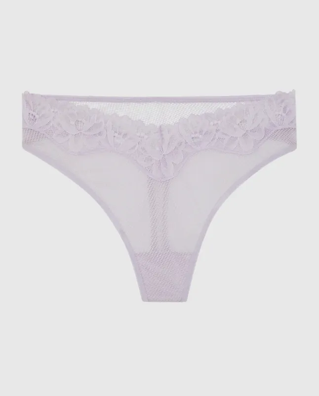 Lace High Leg Thong Panty sold by La SENZA