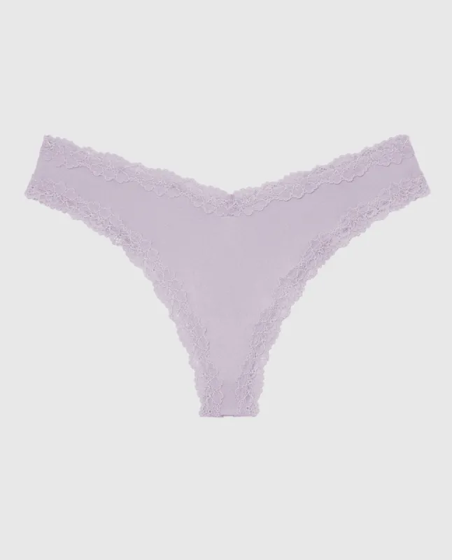 Lace Thong Panty sold by La SENZA