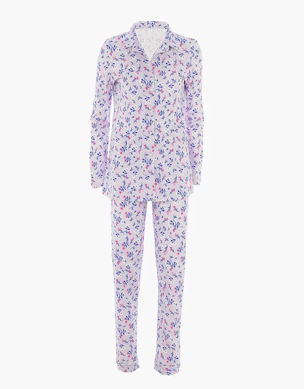 Lovable PJ Set with Floral Set with Piping sold by La SENZA