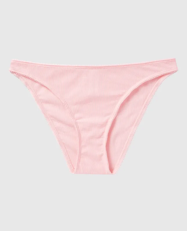 Smooth Ribbed Bikini Panty sold by La SENZA
