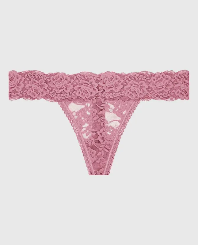 Lace Thong Panty sold by La SENZA