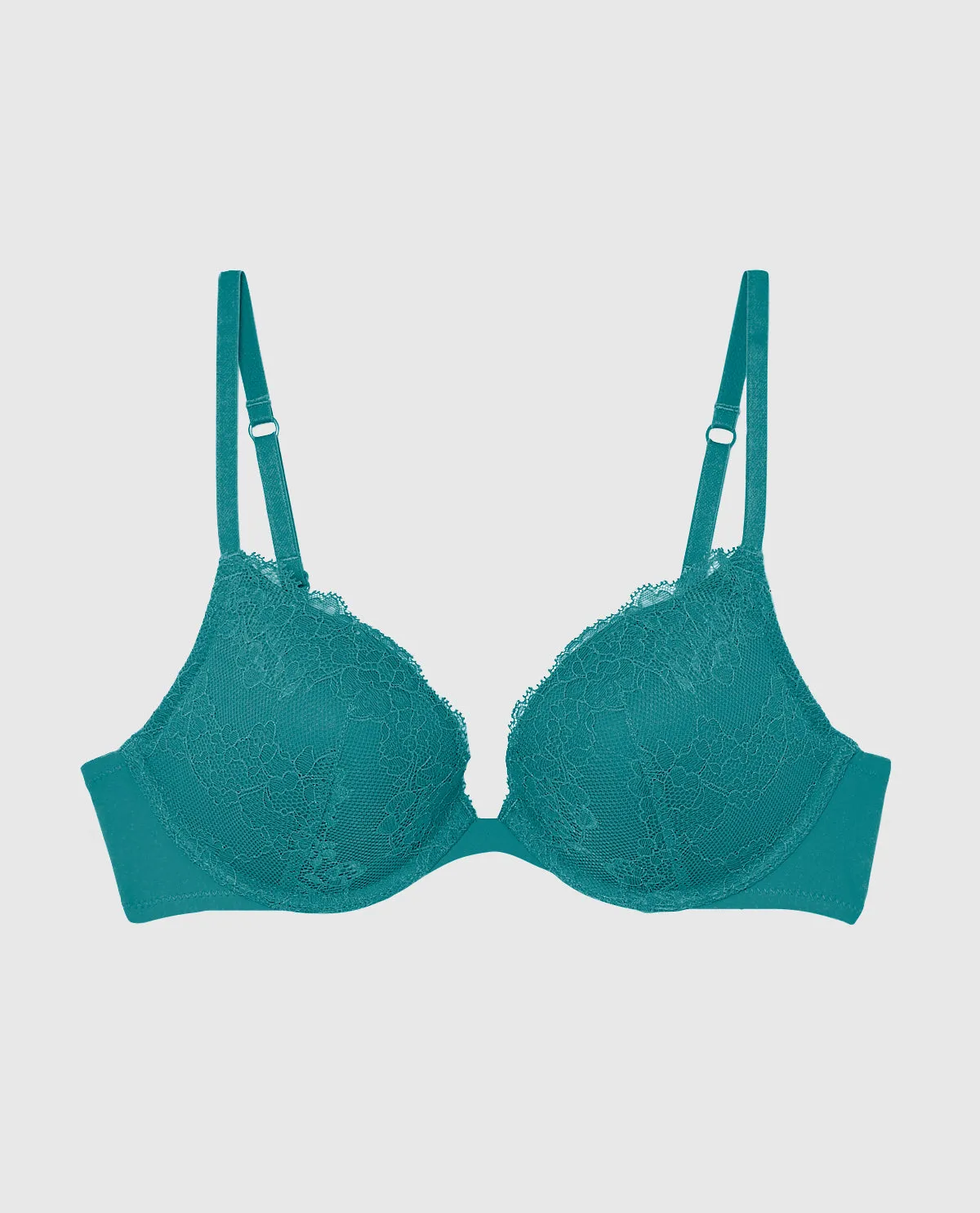 Push Up Plunge Bra with Lace Overlay sold by La SENZA