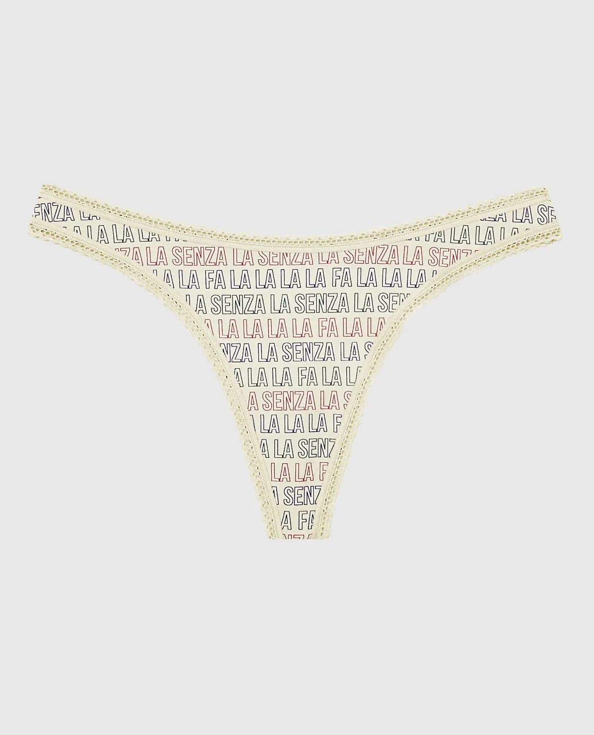 Remix Cotton Thong Panty sold by La SENZA