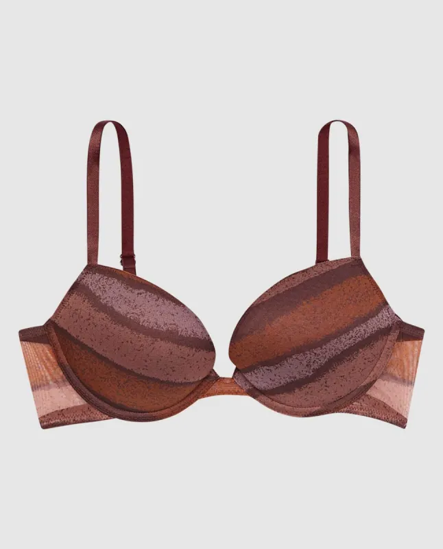 Smooth Cotton Push Up Plunge Bra sold by La SENZA
