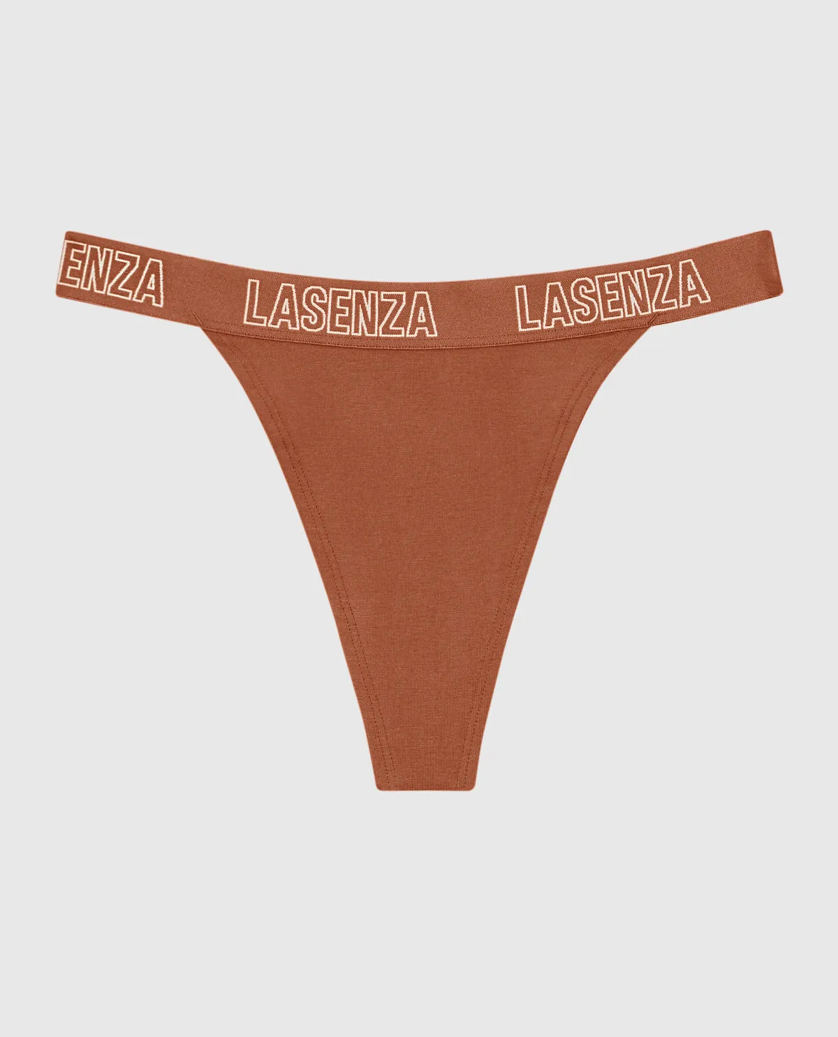 Thong Panty with Logo Band sold by La SENZA