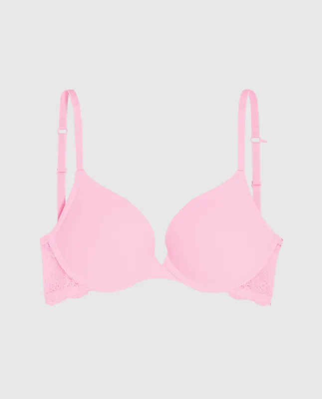 Smooth Push Up Plunge Bra with Lace Wing sold by La SENZA