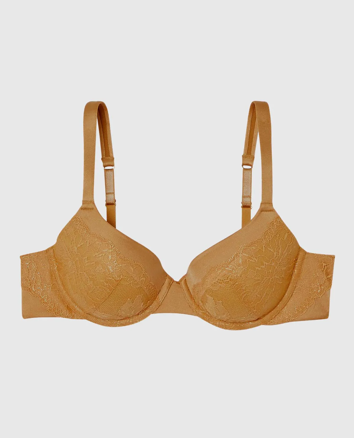 Lightly Lined Full Coverage Bra with Lace Overlay sold by La SENZA