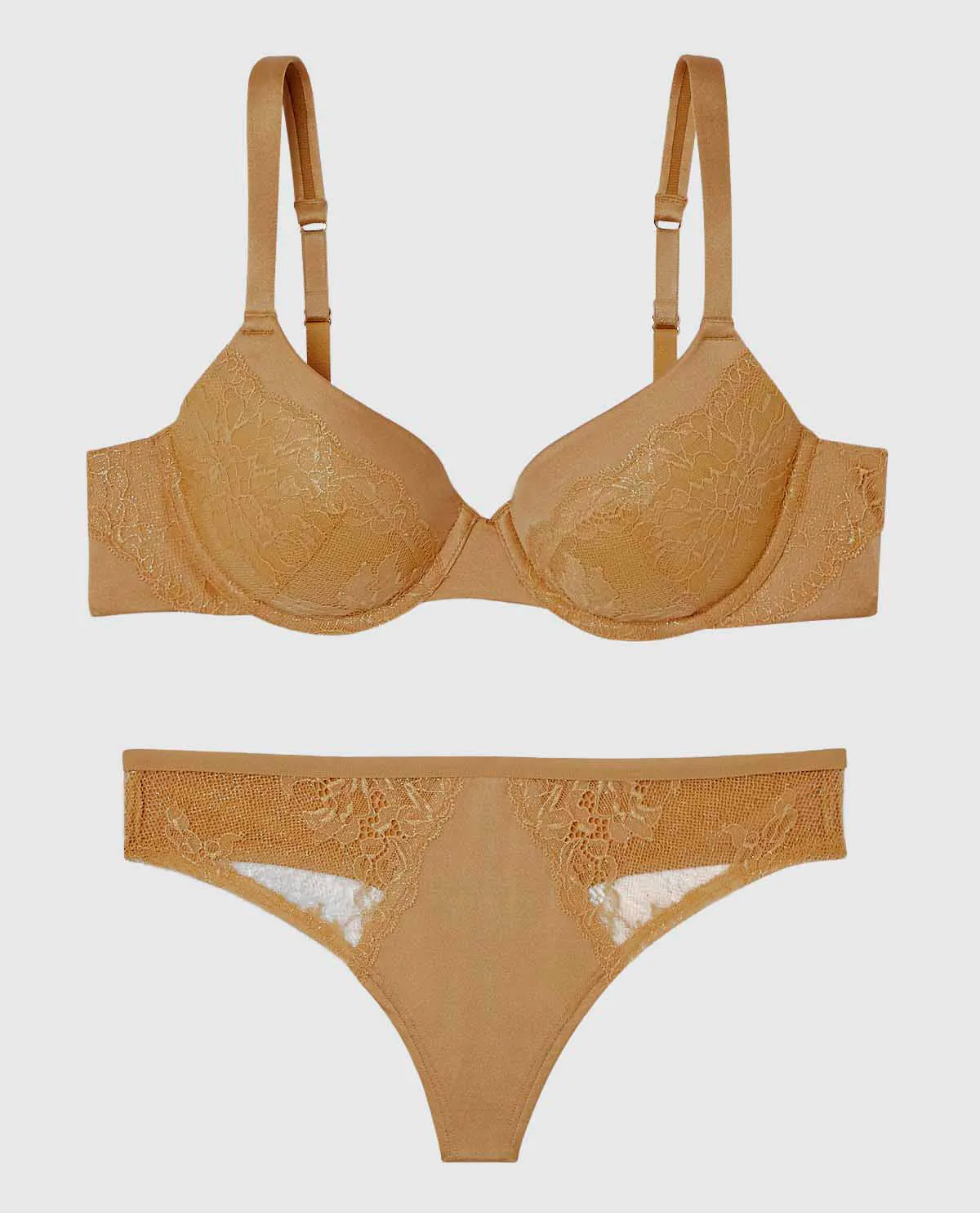 Lightly Lined Full Coverage Bra with Lace Overlay sold by La SENZA product image thumbnail 3