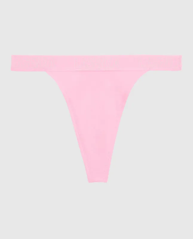 Thong Panty with Logo Band sold by La SENZA