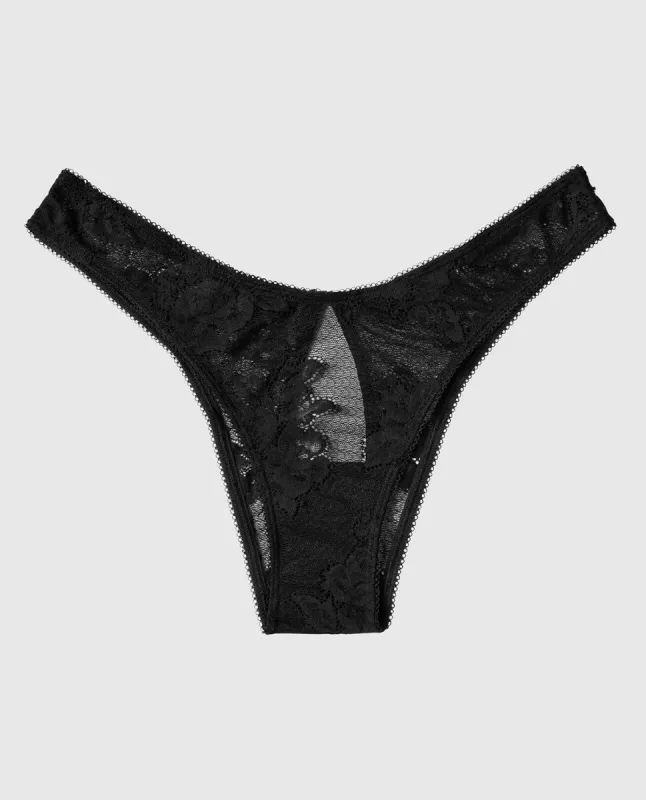 Lace High Leg Cheeky Panty sold by La SENZA
