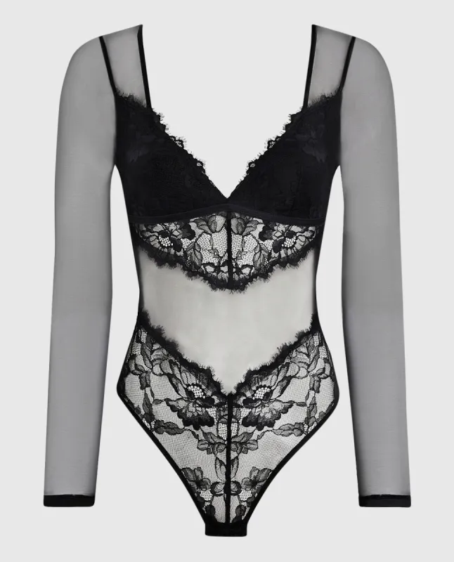 Unlined Long Sleeve Bodysuit sold by La SENZA