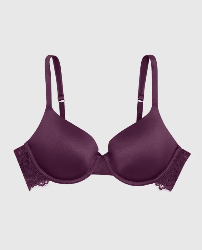 Lightly Lined Full Coverage Bra with Lace Wing sold by La SENZA