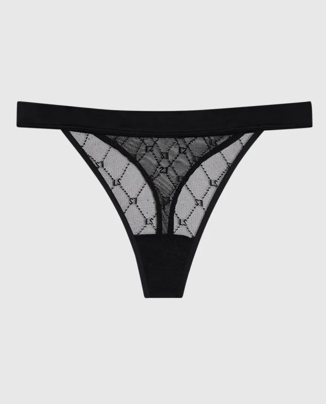 High Leg Medium Rise Thong Panty sold by La SENZA