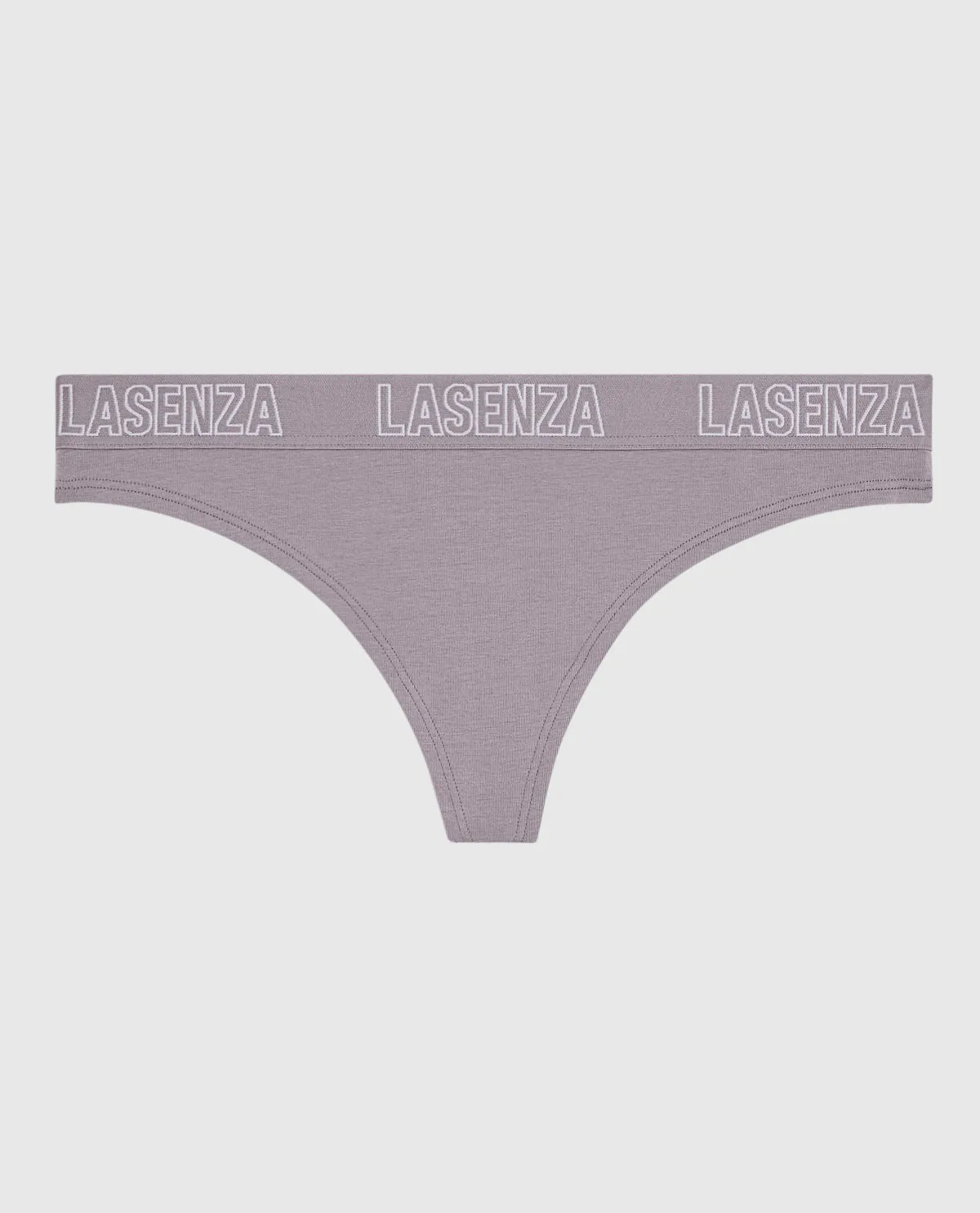 Smooth Thong Panty with Logo Band sold by La SENZA