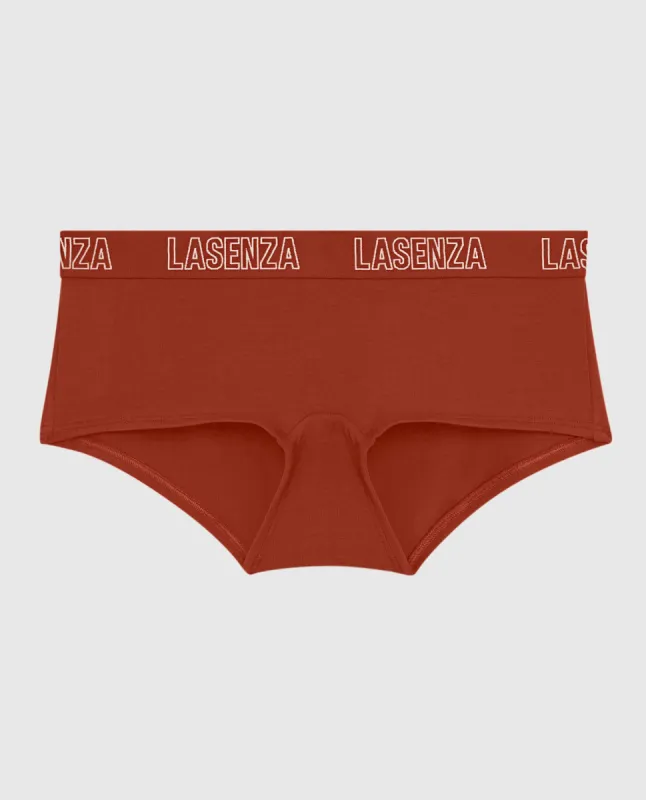 Smooth Boyshort Panty with Logo Band sold by La SENZA