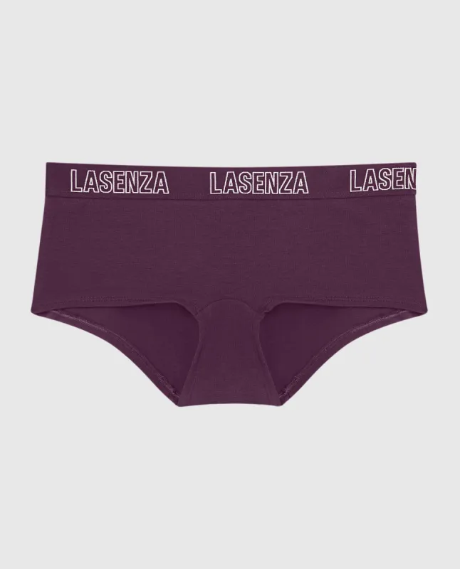 Smooth Boyshort Panty with Logo Band sold by La SENZA