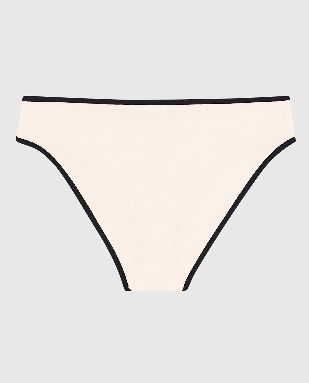 Ultrasoft V-Waist Ribbed Bikini Panty in Ivory Dawn sold by La SENZA product image thumbnail 2