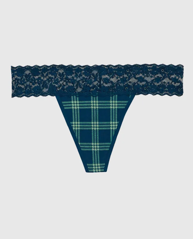 Thong Panty with Lace Trim sold by La SENZA