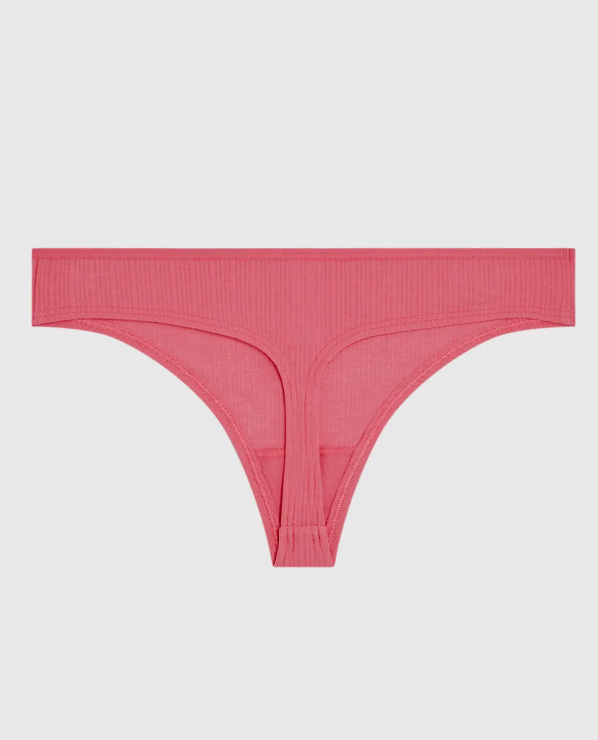 Ribbed Thong Panty in Romantic Pink sold by La SENZA product image thumbnail 2