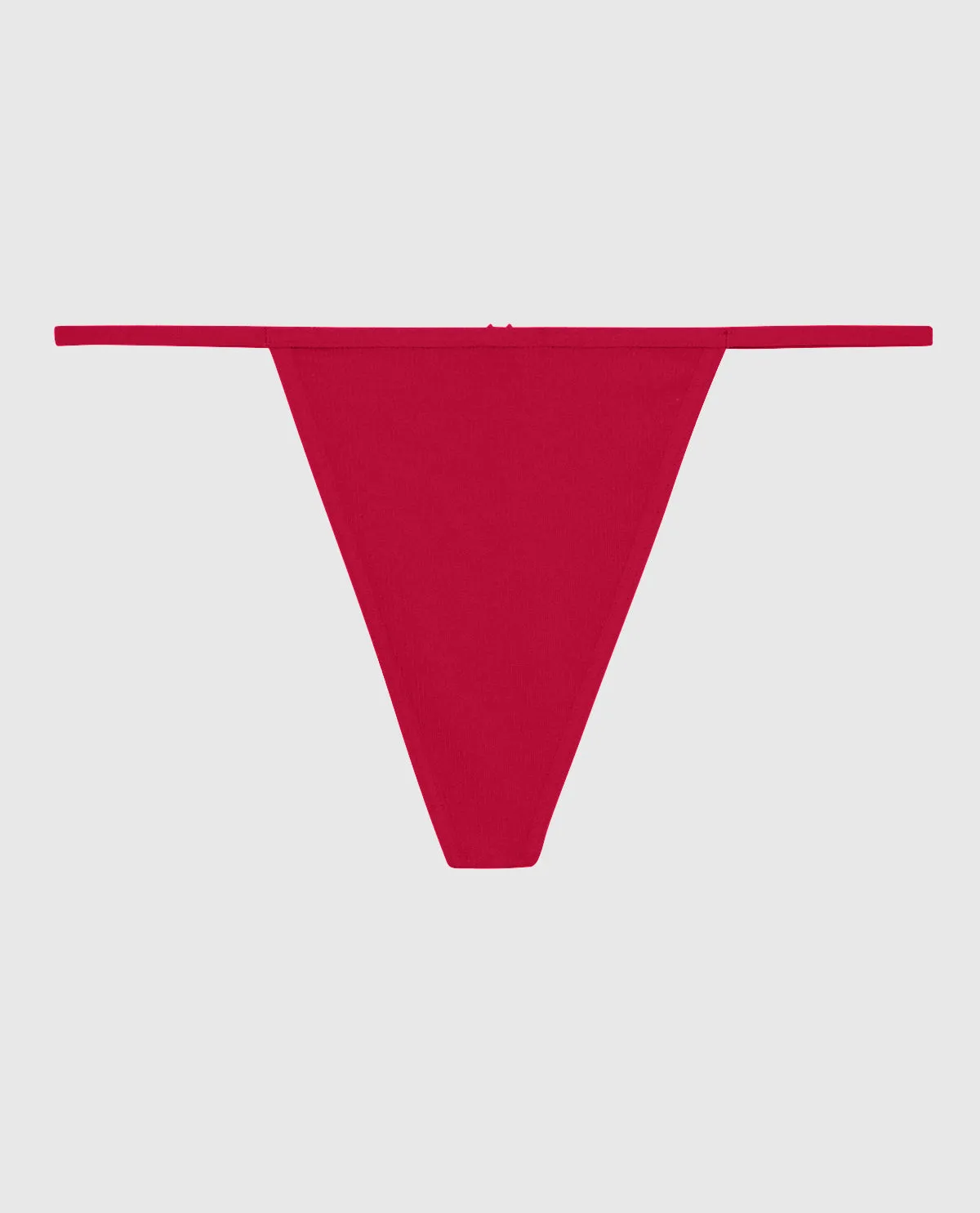 Ultrasoft Ribbed G-String Panty in Cosmo Red sold by La SENZA