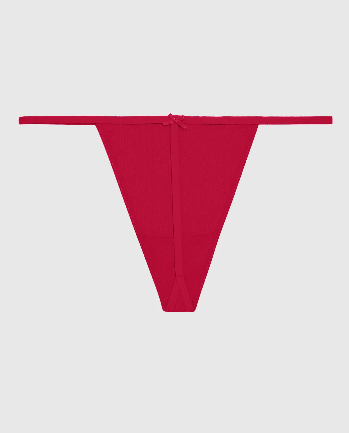 Ultrasoft Ribbed G-String Panty in Cosmo Red sold by La SENZA product image thumbnail 2