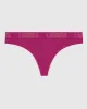 Thong Panty with Logo Band in Outrageous Pink sold by La SENZA