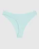Ultrasoft High Leg Ribbed Thong Panty in Vista Blue sold by La SENZA