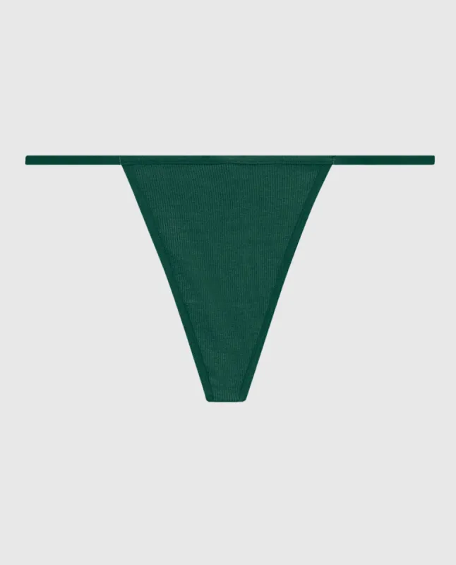 Ultrasoft Modal Ribbed G-String Panty sold by La SENZA