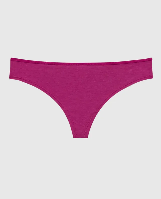 Ultrasoft Modal Thong Panty in Outrageous Pink sold by La SENZA