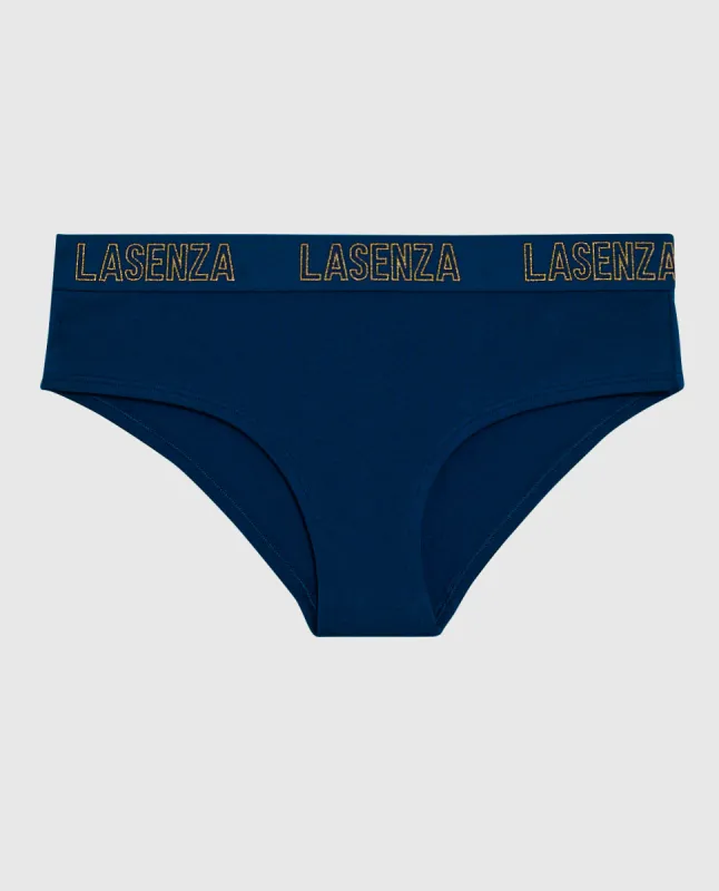 Hipster Panty with Logo Band in Ocean Cavern sold by La SENZA