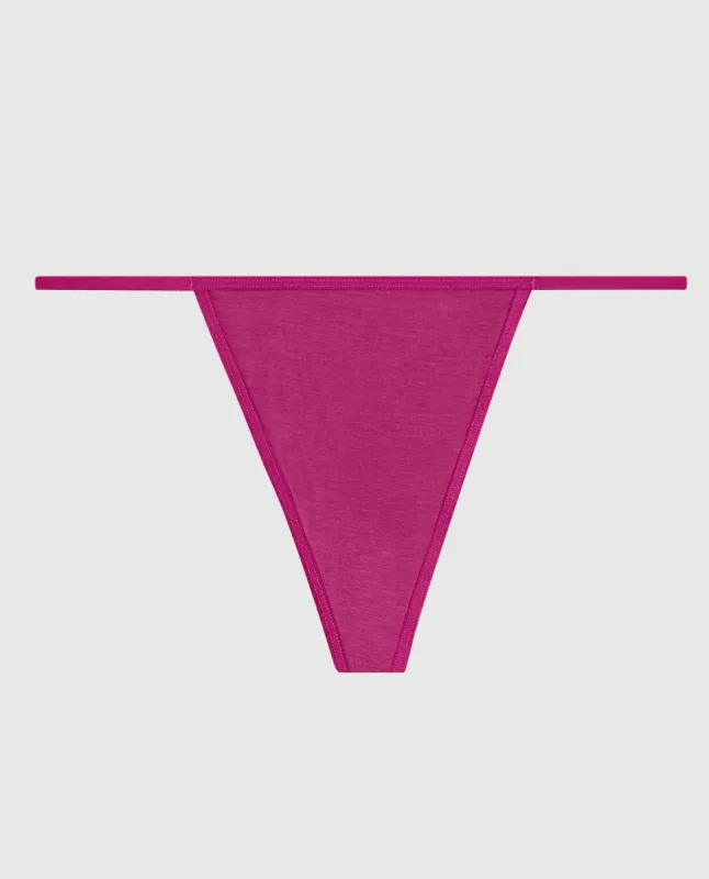Ultrasoft G-String Panty in Outrageous Pink sold by La SENZA
