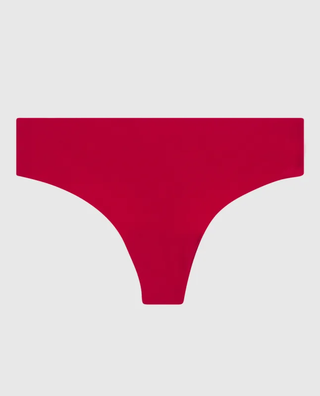 No Show Thong Panty in Cosmo Red sold by La SENZA