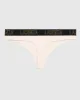 Thong Panty with Logo Band in Ivory Dawn sold by La SENZA