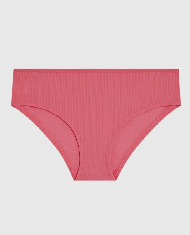 Ribbed Hipster Panty in Romantic Pink sold by La SENZA