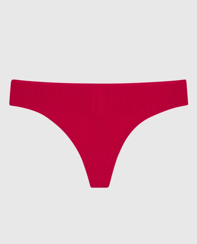Ribbed Thong Panty sold by La SENZA