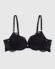Allover Lace Push Up Bra in Black sold by La SENZA