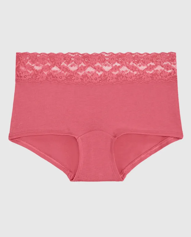 Boyshort Panty with Lace Trim sold by La SENZA