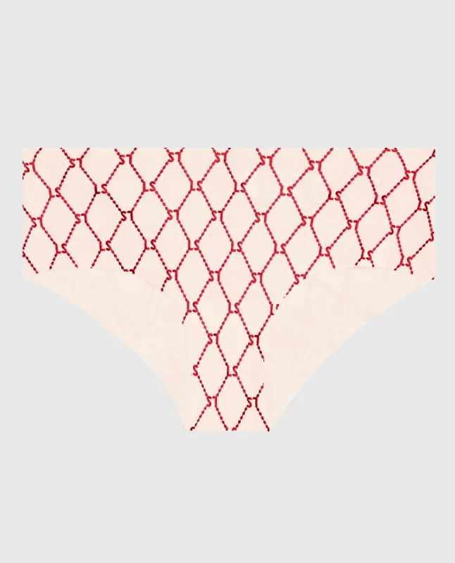 No Show Cheeky Panty in Foiled LaSenza Fishnet sold by La SENZA